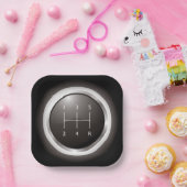 ギアシフト手動車両 ペーパープレート (パーティー)