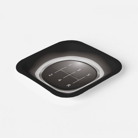 ギアシフト手動車両 ペーパープレート (傾斜あり)