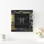 ギアデザイン工業用スチームパンクウォール時計 スクエア壁時計 (ホーム)