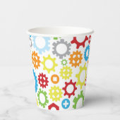 ギアデザイン |ナットとボルト紙カップ 紙コップ (裏面)