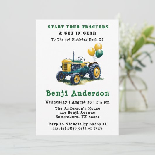 ギアトラクター3rd誕生日バッシュに入る 招待状 (スタンド正面)