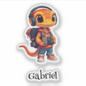 ギアドアッパーソナライズされたプビニール シール (正面)