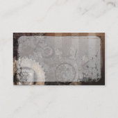 ギアドアップSteampunkビジネスグランジカード 名刺 (裏面)