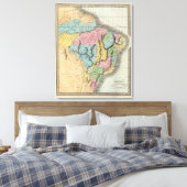 ギアナとパラグアイを持つブラジル キャンバスプリント (インサイチュ (寝室))