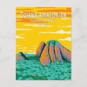ギアナアマゾニアン国立公園ヴィンテージ ポストカード (正面)