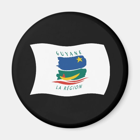 ギアナフランスの国旗のマグネット マグネット (正面)