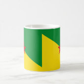 ギアナフランスの州旗セラミックマグカップ コーヒーマグカップ (中央)