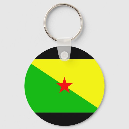 ギアナフランスの州旗 キーホルダー (正面)