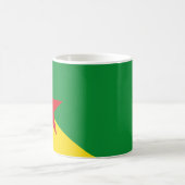 ギアナフランスの州旗 コーヒーマグカップ (中央)