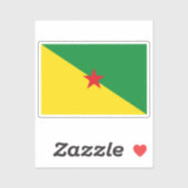 ギアナフランスの州旗 シール (シート)