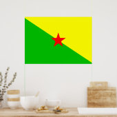 ギアナフランスの州旗 ポスター (キッチン)