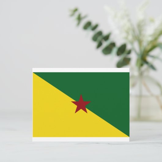 ギアナフランスの州旗 ポストカード (スタンド正面)