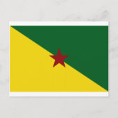 ギアナフランスの州旗 ポストカード (正面)