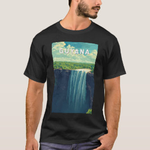 ギアナ イラスト 旅行 アート ヴィンテージ Tシャツ