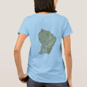 ギアナ フラグ + 地図 + テキスト Tシャツ (裏面)