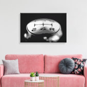 ギアノブのラグジュアリースポーツカーシンプルデザイン キャンバスプリント (インサイチュ (リビング))