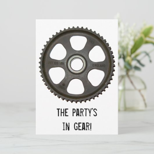 ギアパーティの招待状 招待状 (スタンド正面)