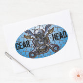 ギアヘッドシール 楕円形シール (封筒)