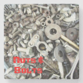 ギアヘッドストーンコースターナット&ボルト ストーンコースター (正面)