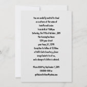 ギアヘッド スカル ロカビリー グランジ ゴス ウェディング 招待状 (裏面)