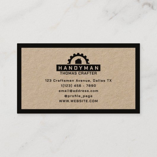 ギアホイールハウスロゴ 名刺 (裏面)