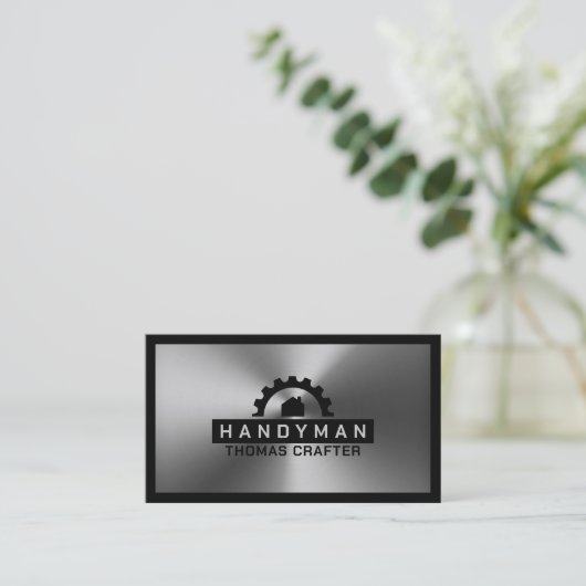 ギアホイールハウスロゴ 名刺 (スタンド正面)