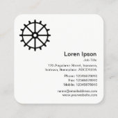 ギアホイール02 – 黒(白) スクエア名刺 (裏面)