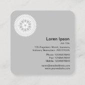 ギアホイール04 – 白（黒） スクエア名刺 (裏面)