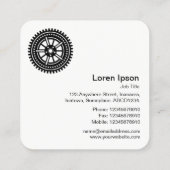 ギアホイール04 – 黒(白) スクエア名刺 (裏面)