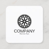 ギアホイール05v2 – 白黒正方形 スクエア名刺 (正面)