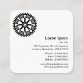 ギアホイール05v2 – 白黒正方形 スクエア名刺 (裏面)