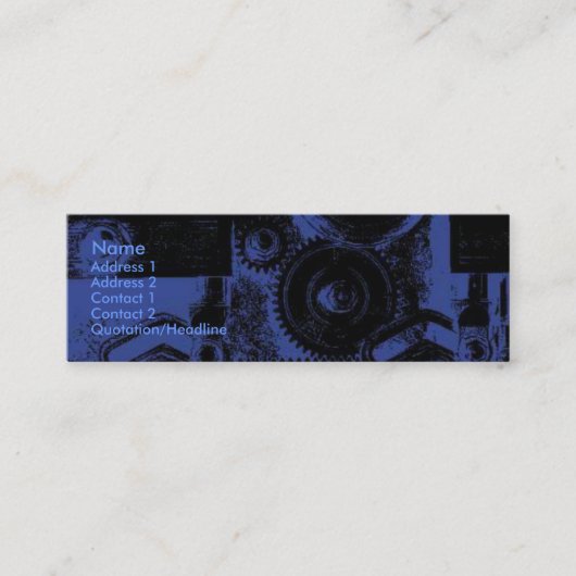 ギア名刺 スキニー名刺 (正面)