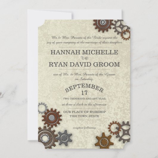 ギア工業美術 招待状 (正面)