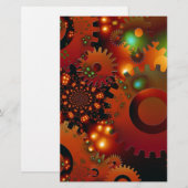 ギア時計事務所デザインデジタルアートデスティニー 便箋 (正面/裏面)