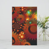 ギア時計事務所デザインデジタルアートデスティニー 便箋 (スタンド正面)