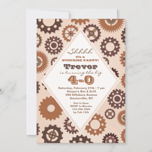ギア男らし招待状 招待状 (正面)