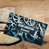 ギア自動車修理車の整備士工業 名刺