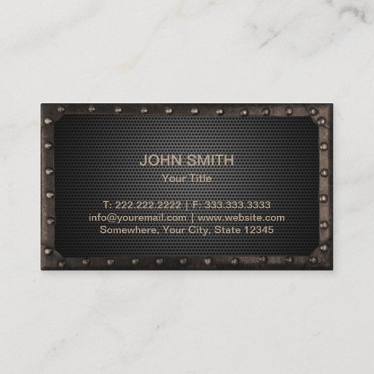 ギア車のモノグラムダークメタル車の修理 名刺 (裏面)