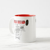 ギア頭 ツートーンマグカップ (正面左)