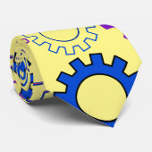 ギア02w x4パターンギアL黄色BG ネクタイ (ロール)