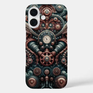 ギア、ウィングス、ヴィンテージスチームパンクエレガンス iPhone 16ケース