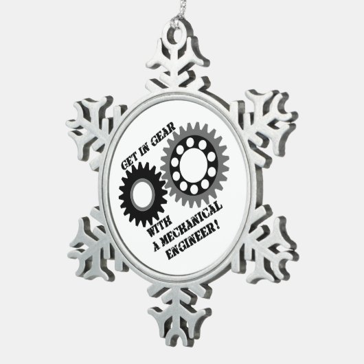 ギア スノーフレークピューターオーナメント (右)