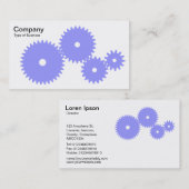 ギア – パステルブルーオンホワイト 名刺 (正面/裏面)