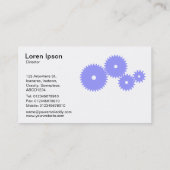 ギア – パステルブルーオンホワイト 名刺 (裏面)