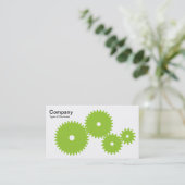 ギア – マルティアングリーンオンホワイト 名刺 (スタンド正面)