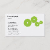 ギア – マルティアングリーンオンホワイト 名刺 (裏面)