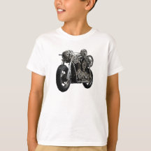 ギア モーターサイクル グラフィック キッズTシャツ