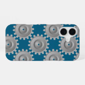 ギア 歯車 iPhone 16ケース (裏面横)