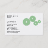 ギア – 淡い緑（白） 名刺 (裏面)
