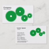 ギア – 草の緑（白） 名刺 (正面/裏面)